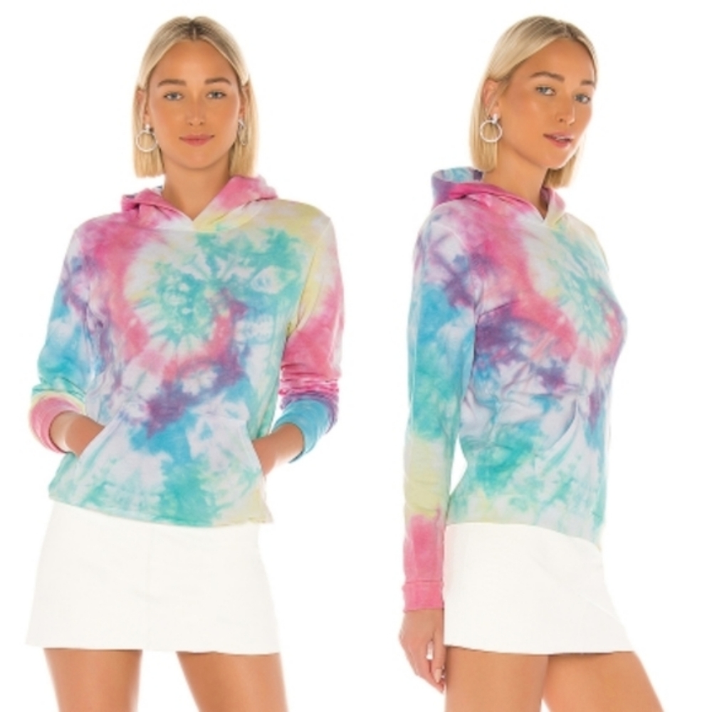 DANNIJO | hailey hand dyed hoodie in multi tie dye - Picture 8 of 13